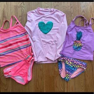 Girls size 6/6X swimsuits